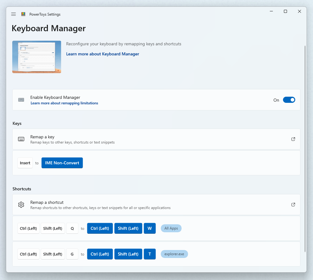 How to Install and Use PowerToys on Windows 11 18 Keyboard Manager