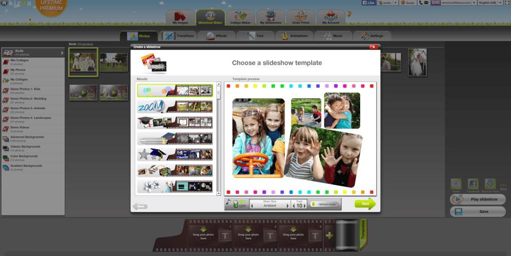 10 Best Online Video Editor Sites: Video Maker Online 6 Kizoa