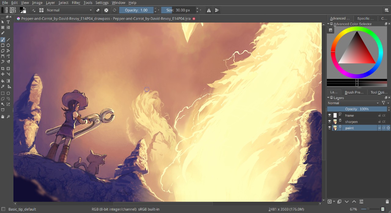 Detailed Guide Comparing GIMP and Krita 3 Krita Interface