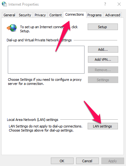 Fix Windows Update Error 0x800b0109 4 LAN-Settings