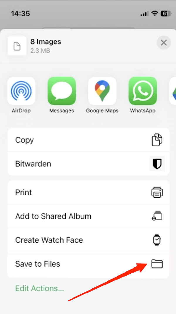 How to Download Multiple Photos/Videos from WhatsApp 4 Last, but not least, select 'Save to device' or 'Save to Files' option.