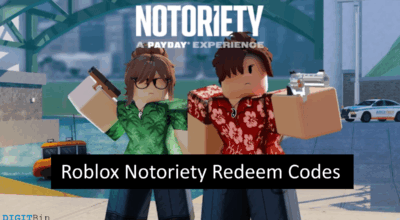 Latest Roblox Notoriety Redeem Codes