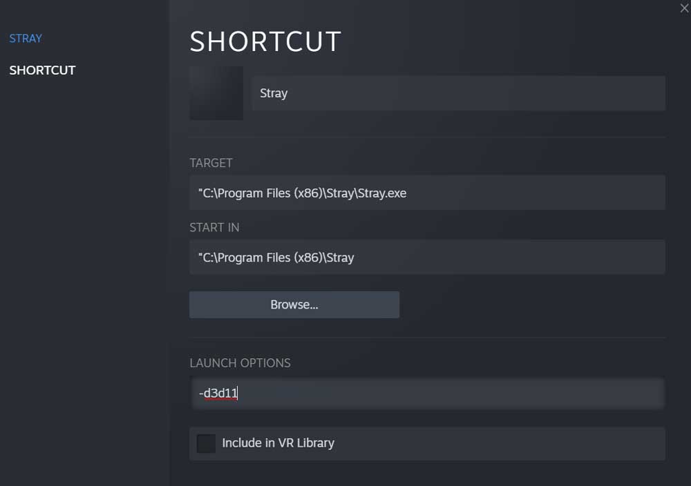 Set Up Launch Option