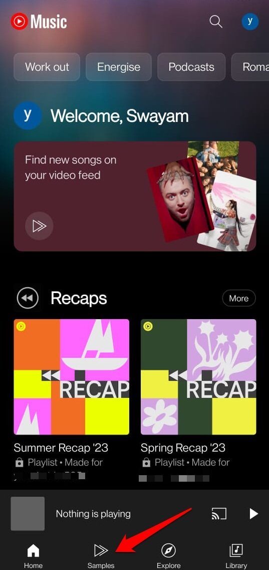 How to Use Samples on YouTube Music App? 3 Launch YouTube Music samples