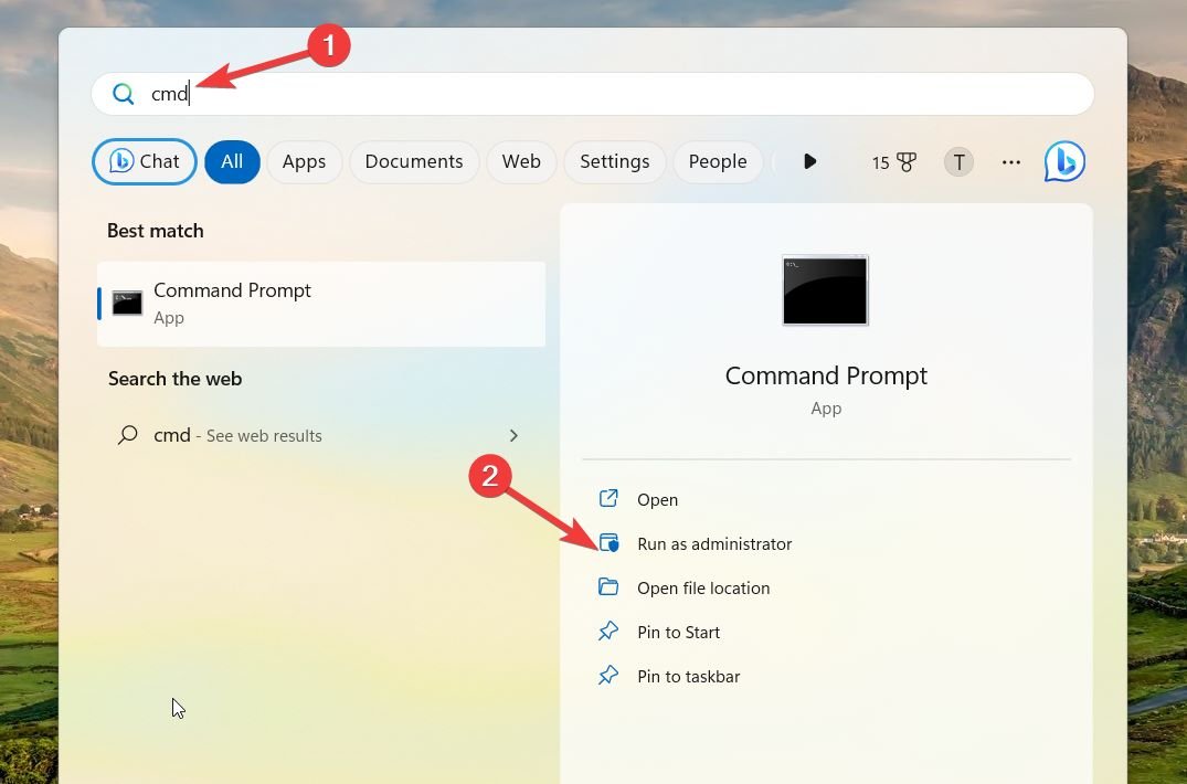 How to Fix Dynamic Lock Not Working in Windows 11 8 Launch command prompt in administrator mode