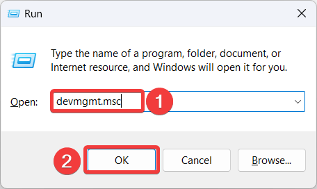 How to Fix Stretched Screen Issue in Windows 11 8 Launch device manager using Run command