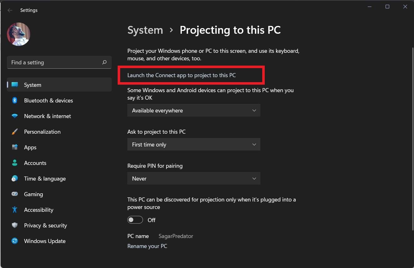 How to Mirror Android Screen to Windows 11? 8 Launch the Connect App to Project to this PC