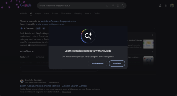 Learn complex concepts with AI mode