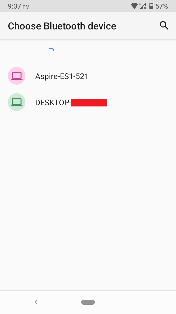 How to Use Bluetooth Send Files from Android to Windows? 12 Let the BT scan for the discoverable devices and then choose your desktop or laptop