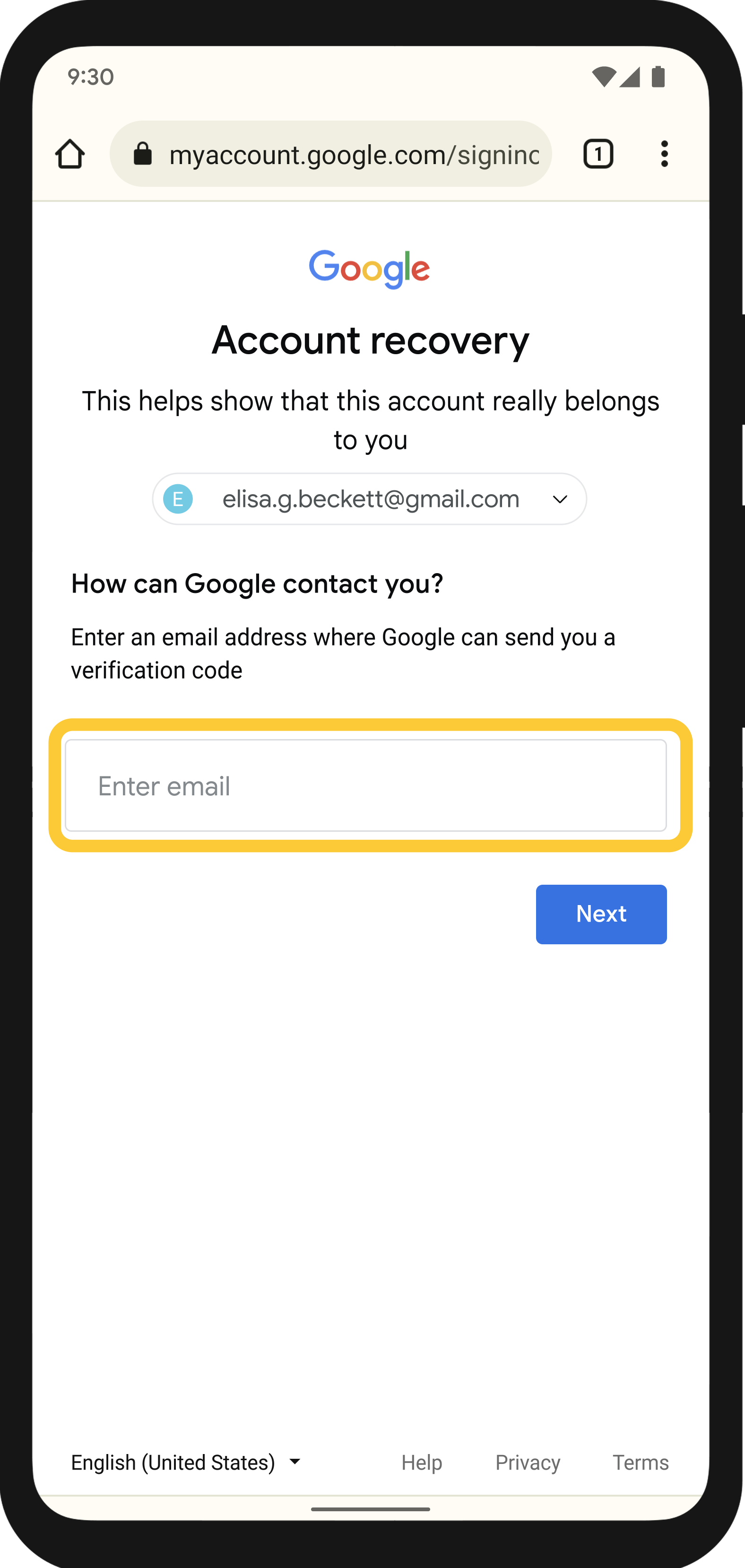 Couldn’t Sign You in: How to Recover Google Account? 4 Let Google Contact You