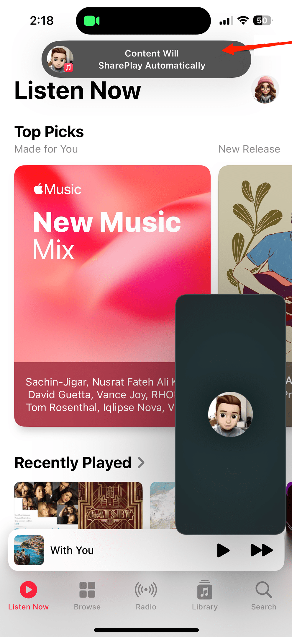 Apple SharePlay: What It Is and How to Use It 6 Likewise, you can share screens for other stuff as well such as browsing, looking at pictures, and so on.