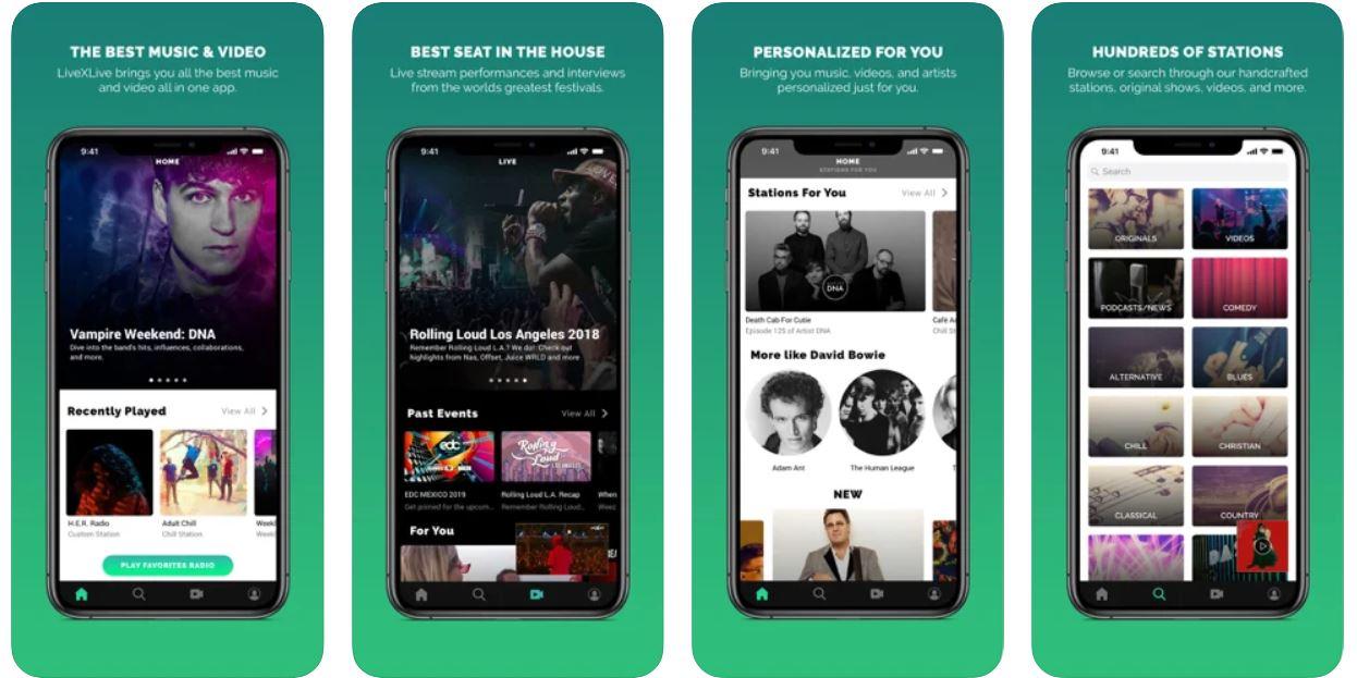 Top Best Music Apps for iPhone 13 LiveXLive