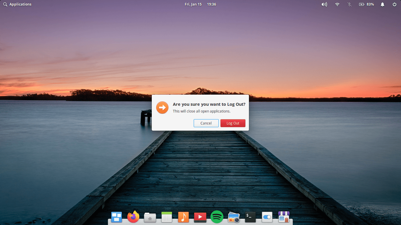 How to Fix Missing Top Panel in Elementary OS? 2 Log Out of the System