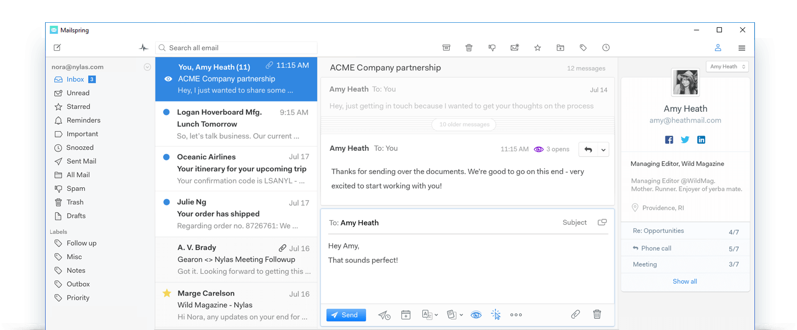 7 Best Email Apps for Windows 11 7 Mailspring