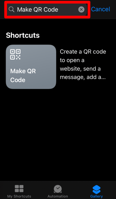 Best Useful Siri iOS Shortcuts to Boost Mobile Experience 4 Make QR Code