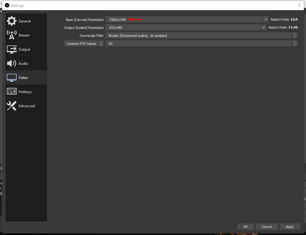 Make sure the “Base (Canvas) Resolution” is your monitor or display resolution.