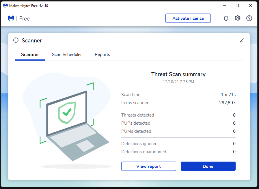 Fix - Vanguard Detected Incompatible Software in Windows 11 7 Malwarebytes Scan Results