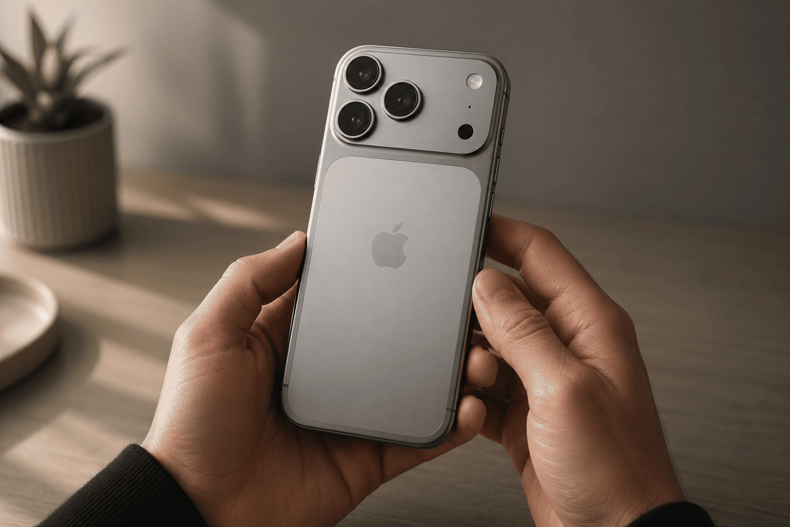 Man holding iPhone