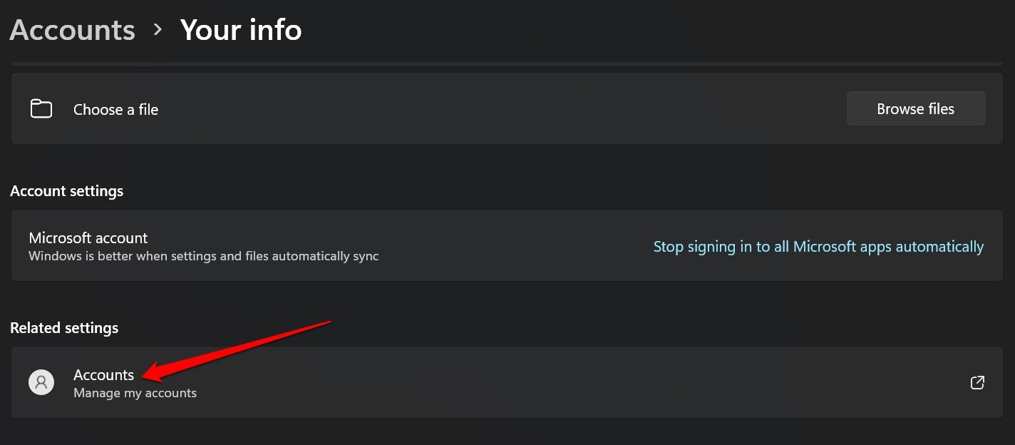 Manage Accounts