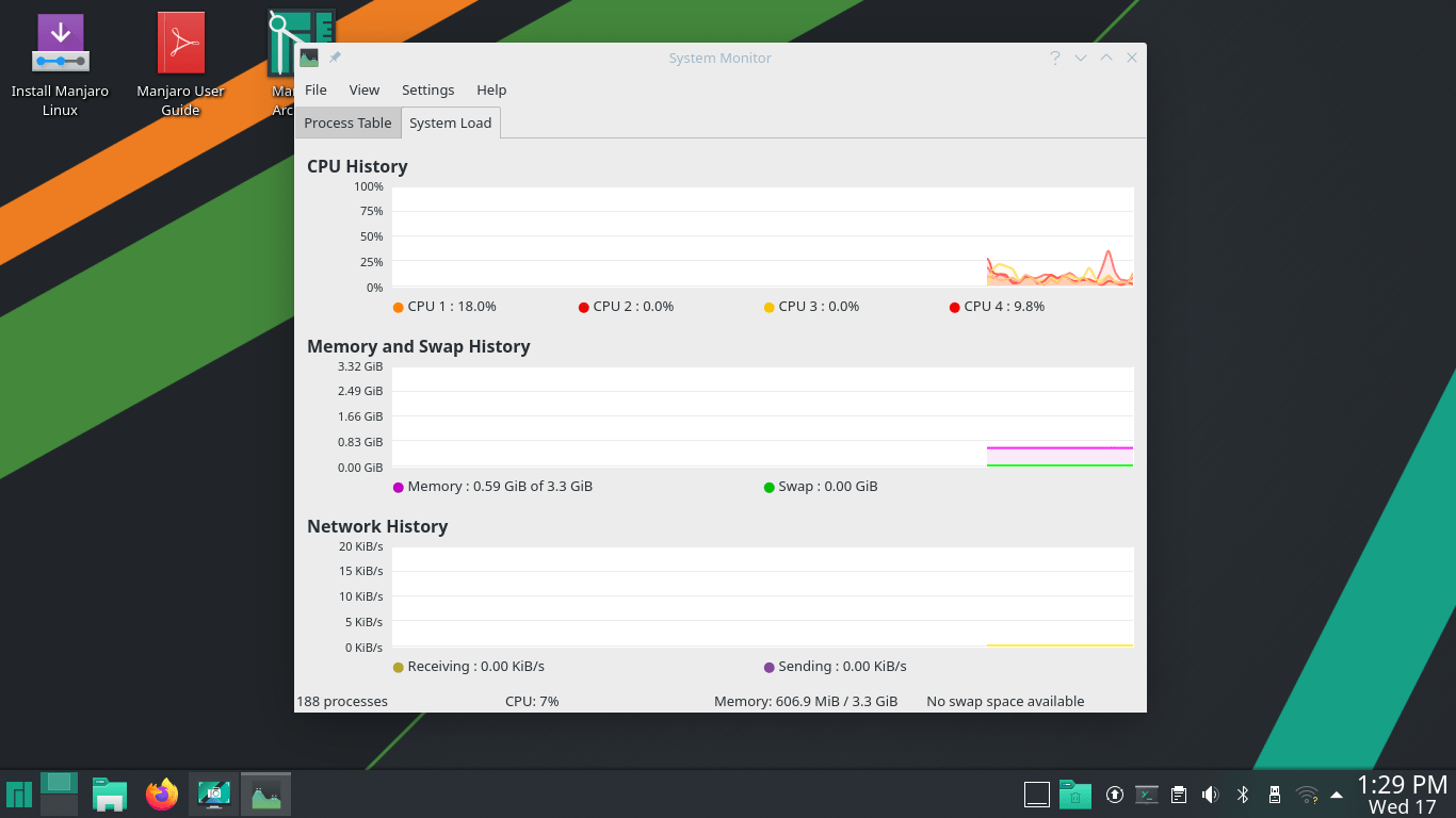 Best Linux Distributions for KDE Plasma 5 10 Manjaro Linux System Stats