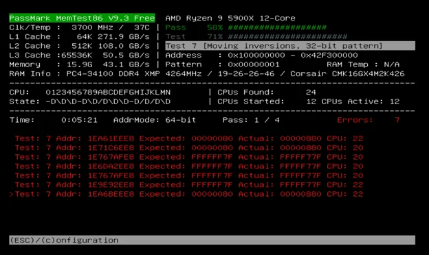 How to Make Sure that your PC RAM is Healthy? 6 MemTest86 will launch on its own and begin testing your computer’s memory. The test may take several hours, depending on how much RAM your computer has.