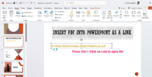 How to Insert PDF Into Microsoft PowerPoint 15 Insert PDF file as a link