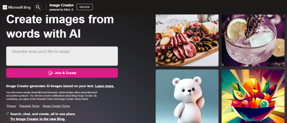 Microsoft Text to AI Image