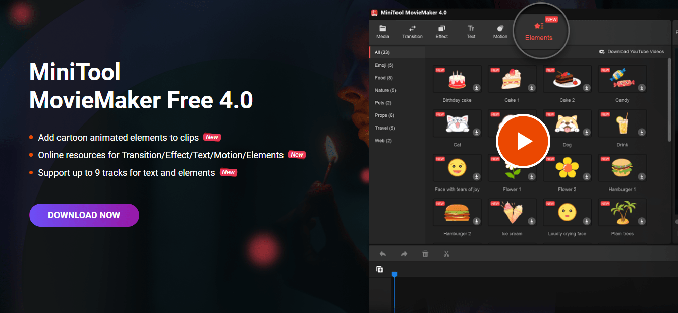 5 Best Free Video Editor Apps for PC Without Watermark 2 MiniTool MovieMaker-min
