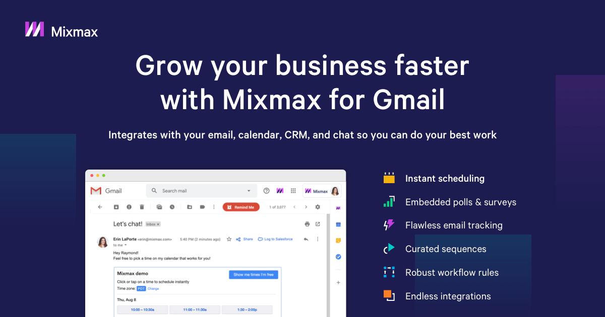 Best Chrome Extensions to Enhnace your Browsing 13 Mixmax