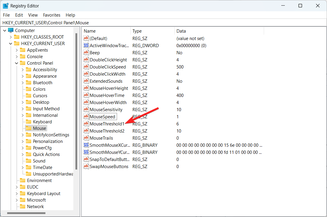 How to Enable or Disable Pointer Precision in Windows 11 15 Modify MouseThreshold1