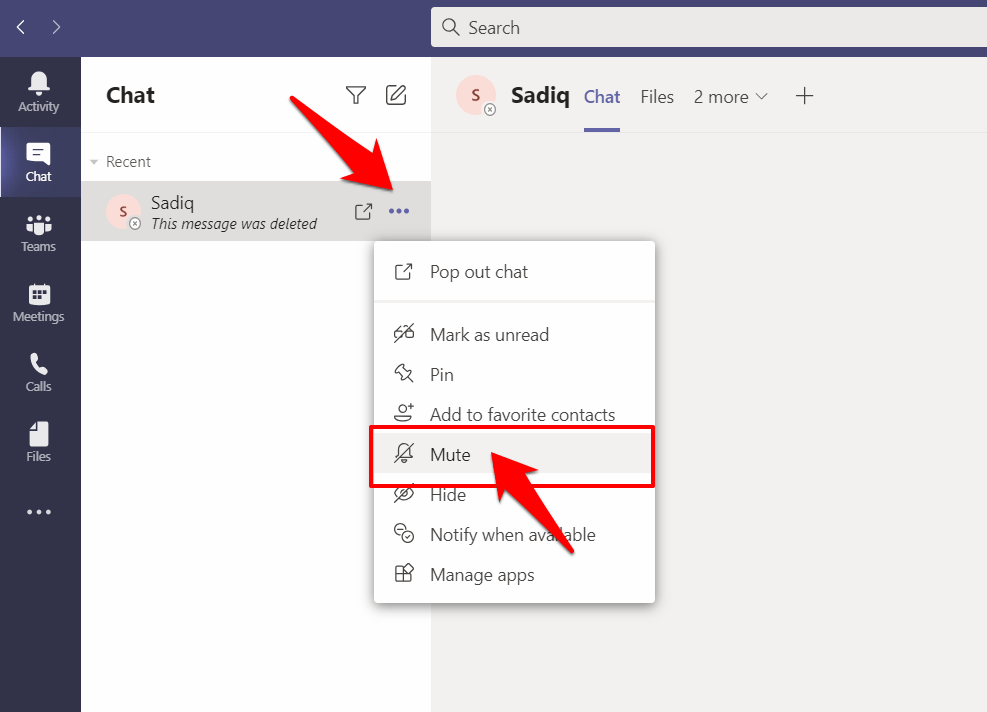 How to Delete Chat or Conversations in Microsoft Teams? 7 Mute Chat