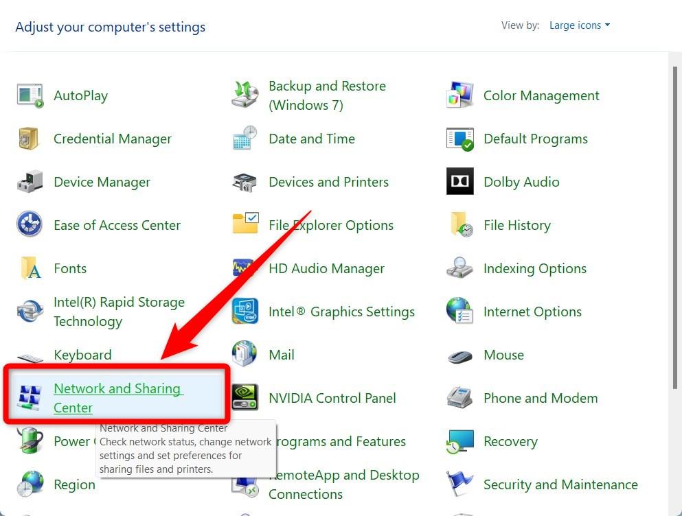 How to Fix Windows 11 Bluetooth File Transfer Not Working? 10 Network and Sharing Center