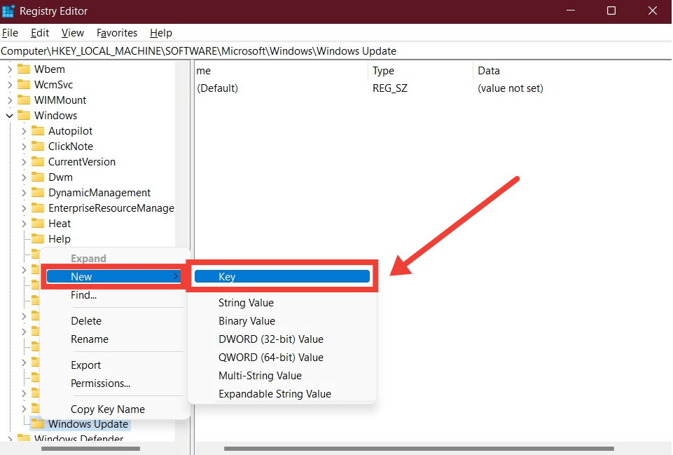 New Key Registry
