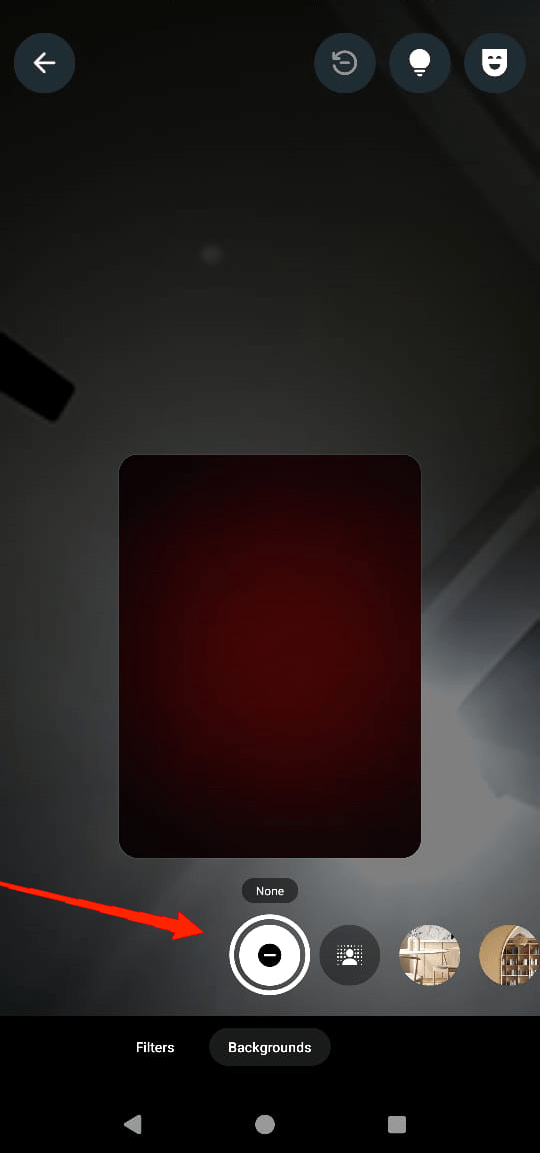 How to Blur Background on WhatsApp Video Call on Android 4 Next, click on Background at the bottom of the screen.