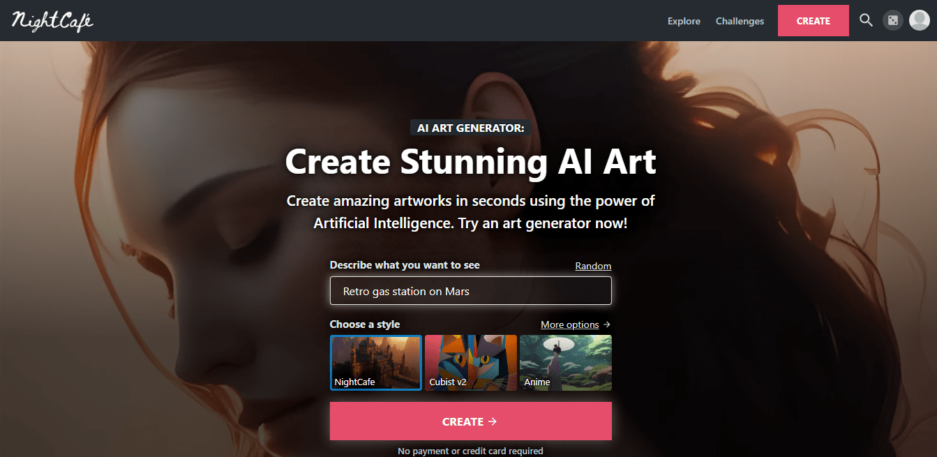 What is NightCafe AI Studio? 2 NightCafe AI Create AI Art