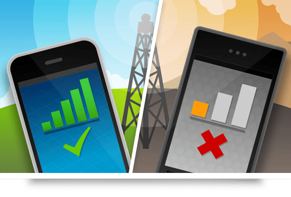 No mobile Signal bar and strength