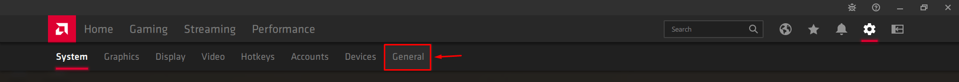 How to Use AMD Relive to Record Screen on PC? 4 Now, click on “General” to continue