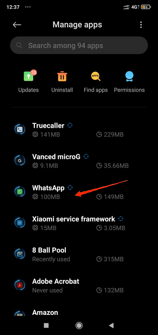 What is 'Waiting for this Message on WhatsApp Web' and How to Fix it? 4 Now, locate Whatsapp and click on it.