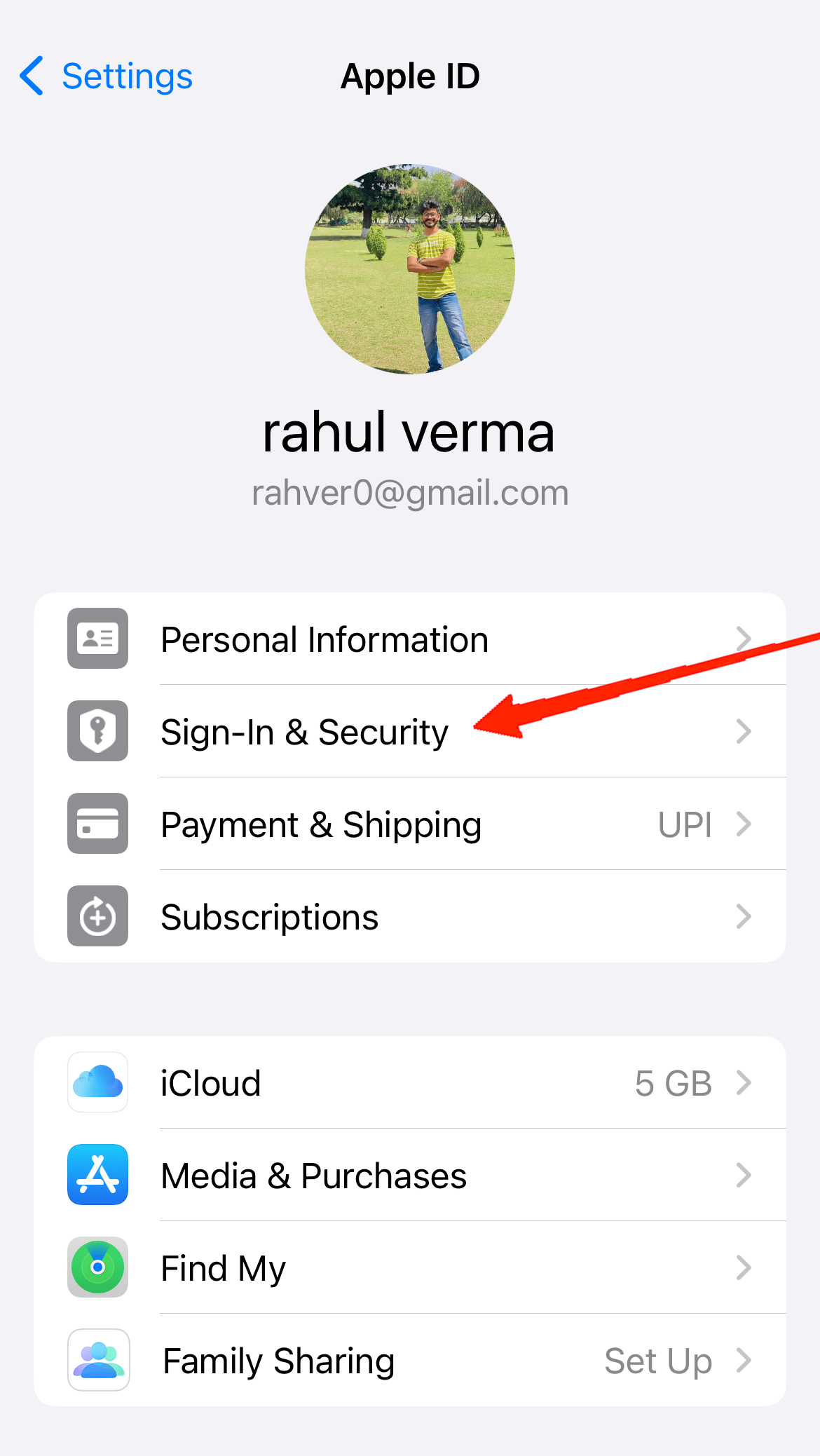 How to Change Your Primary iCloud Email Address 4 Now, tap on Sign-in & Security