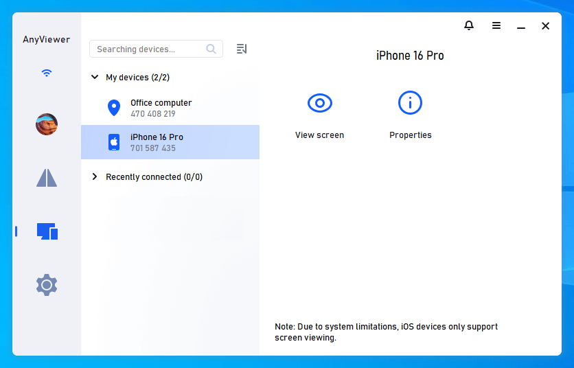 How to Screen Cast iPhone to Windows 11? 6 On your PC, locate your iPhone under Device, then click View Screen