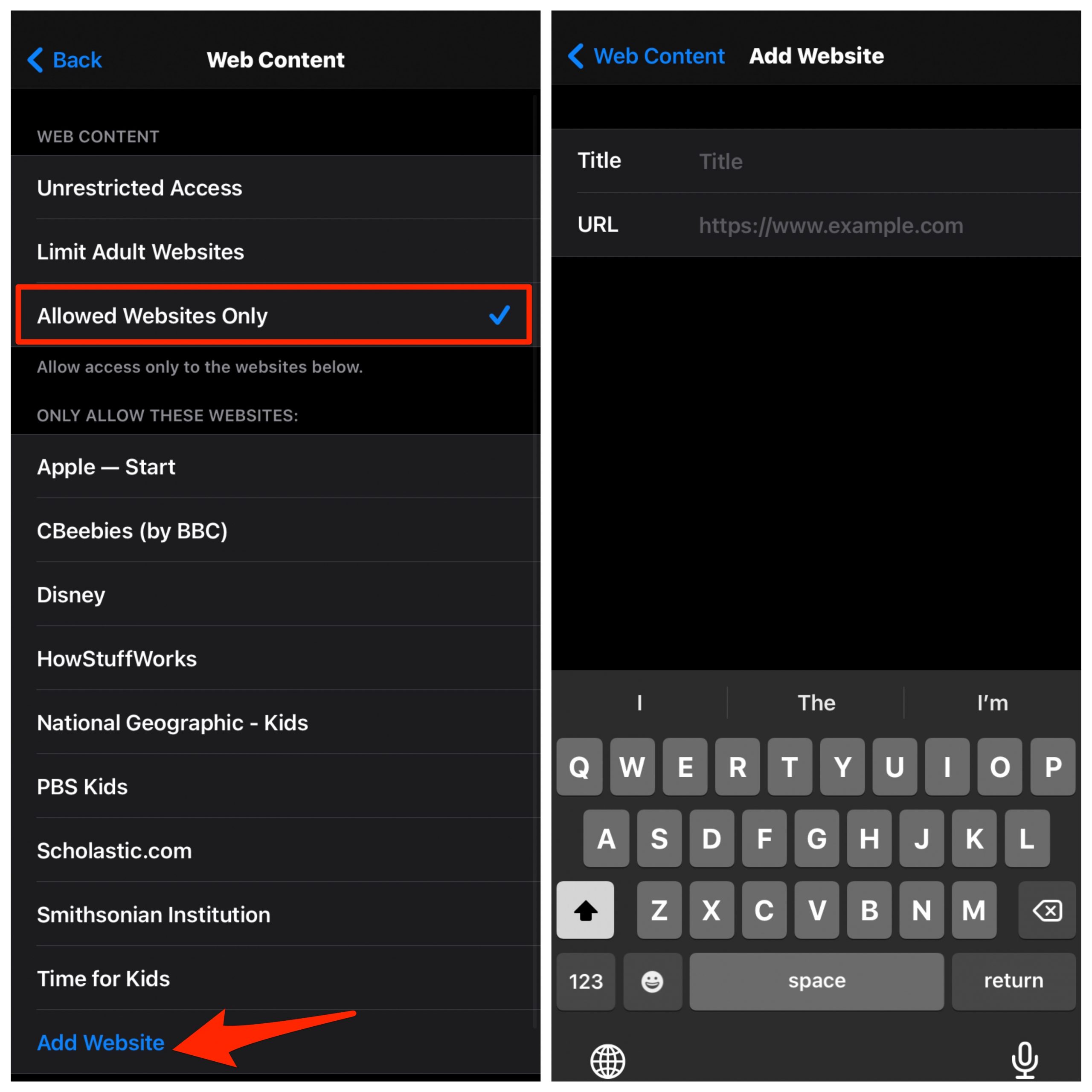 How to Block Websites on Safari for iPhone? 5 Only_Allowed_Websites_will_Load