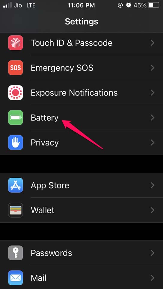 iOS 15 Battery Discharging Quickly: How to Fix 2 Open Battery settings iOS