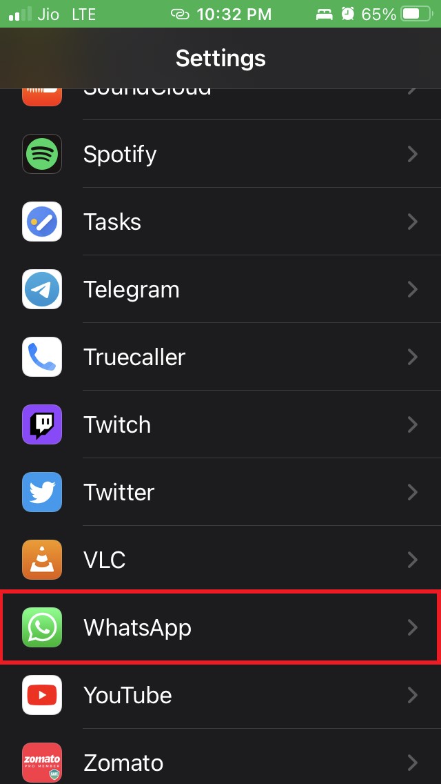 Open WhatsApp