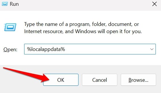 How to Fix 'Windows Media Player Has Stopped Working' Error on Windows 11 23 Open Windows local app data folder