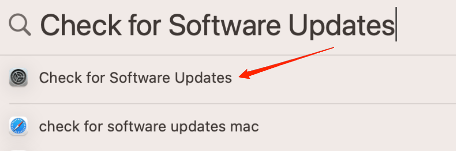 How to Fix WhatsApp Web Not Working in Safari on Mac? 8 Open the Spotlight Search on your Mac and look for 'Check for Software Updates.'