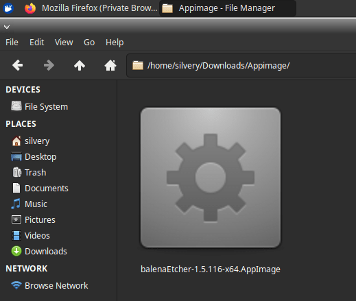 How to Open AppImage in Linux Macine? 2 Open the folder containing the file