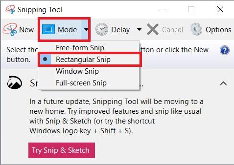 How to Extract an Image from Google Slides? 6 Open the tool and you need to select “Rectangular Snip” from the Mode