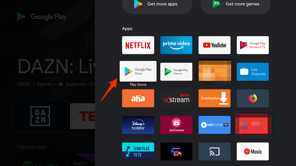 Stream Online Videos on VLC Player | PC and Mobile 14 Open_Play_Store_on_Android_TV