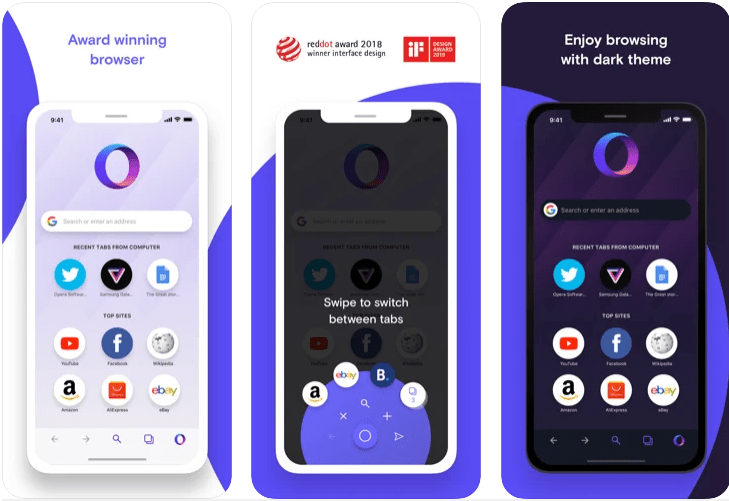 15 Best Browser For iPhone for Surfing the Web 7 Opera Touch for iPhone