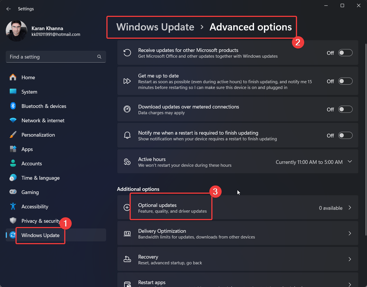 How to Fix FAT FILE SYSTEM (fastfat.sys) BSOD on Windows 5 Optional updates